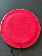 Miroir- Miroir de sac rond- Céramique émaillée - D. 14,2 cm