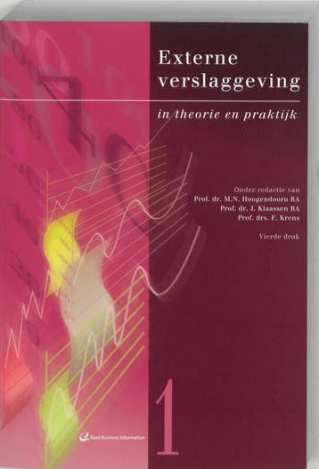 Externe verslaggeving in theorie en praktijk 1 9789059019577, Verzenden