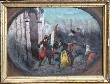 Michela Cammarano (1835 - 1920), Bozzetto - Scena storica, Antiek en Kunst, Kunst | Schilderijen | Klassiek
