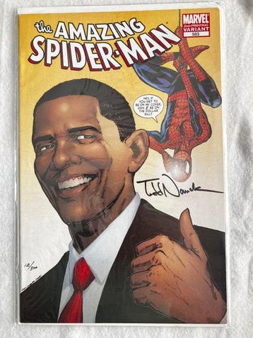 The Amazing Spider-Man #583 - ex. 12/300 - (Obama Variant) –, Boeken, Strips | Comics, Nieuw