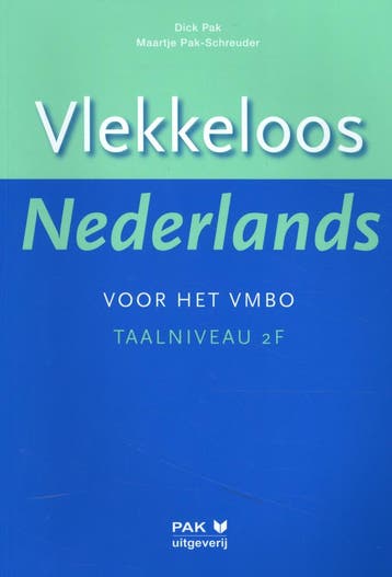 Vlekkeloos Nederlands voor het vmbo Taalniveau 2F Dick Pak, Boeken, Verzenden, Gelezen, Dick Pak