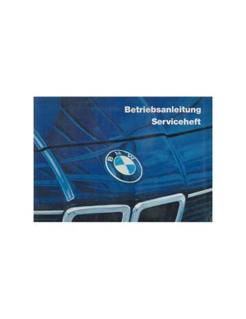 1985 BMW 7 SERIE INSTRUCTIEBOEKJE DUITS