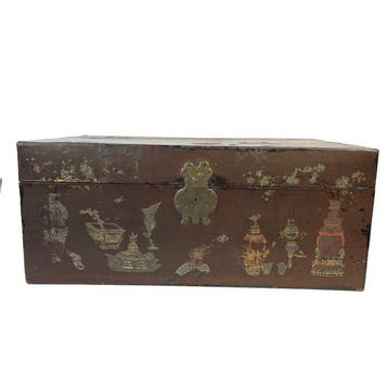 Cercueil - Lakwerk, Bois, Carton, Laiton - Chine