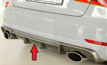 Rieger diffuser | A3 (8V): 07.12-08.16 (tot Facelift) - 5-dr, Verzenden