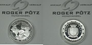 Malta 10 Euro zilver 2022 Magellan nur 1000 Exemplare Auf..., Verzenden, België