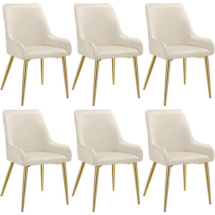 tectake Eetkamerstoel Avane, fluweeloptiek, draagkracht 120, Huis en Inrichting, Stoelen, Verzenden