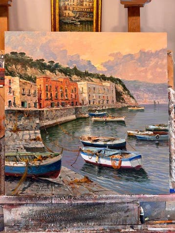 Pasquale Vuotto (1958) - Riva fiorita Posillipo - XL