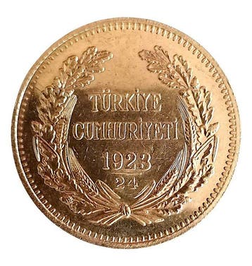 Turkije. 500 Kuru - Large Gold Coin 1947