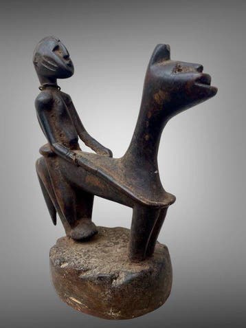 Petit cavalier en bois - Bambara - Mali
