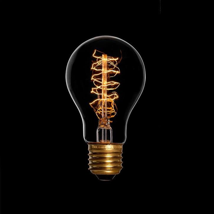 Gloeilamp Vintage Deluxe Ø60mm E27 60W, Huis en Inrichting, Lampen | Losse lampen, Verzenden