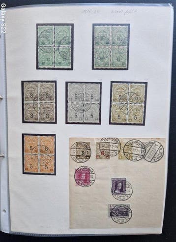Luxembourg 1895/1972 - Énorme lot de blocs de 4 (ou plus), Gestempeld