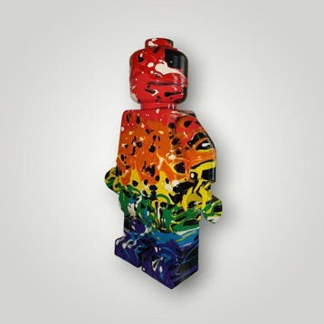 RED - sculptuur, Lego Black color - 21 cm - Hars - 2025