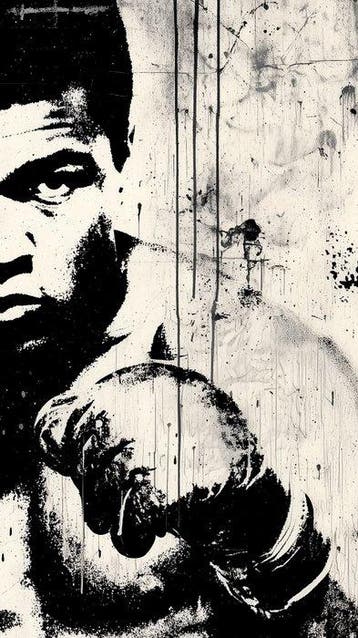 David Law (1967) - Muhammad Ali (Stencil)