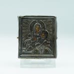 Icoon - Moeder Gods - Hout, Zilver