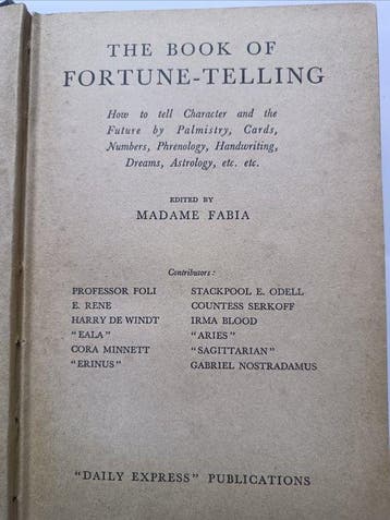Madame Fabia - The Book of Fortune-Telling - How to Tell
