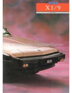 1987 FIAT X1/9 BROCHURE ENGELS, Nieuw