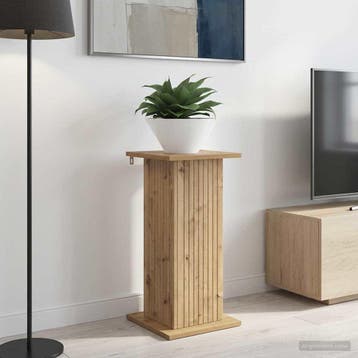 vidaXL Plantenstand 2 st Artisanaal eiken 30,5 x 30 x 60,5, Verzenden