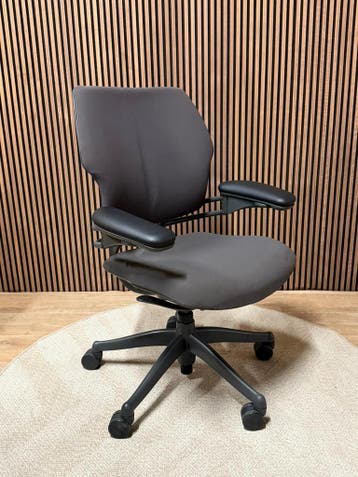 Refurbished Humanscale Freedom - Nieuwe Stof - Incl Garantie, Verzenden, Nieuw, Grijs, Bureaustoel