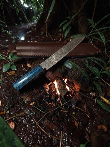 Hypnotics Waves - Keukenmes - Nakiri bch - Lederen schede