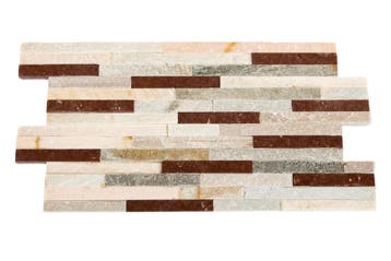 Natuurstenen steenstrips Slate Mix - 60x15 cm, Doe-het-zelf en Bouw, Tegels, Ophalen, Wandtegels, Nieuw, Minder dan 20 cm