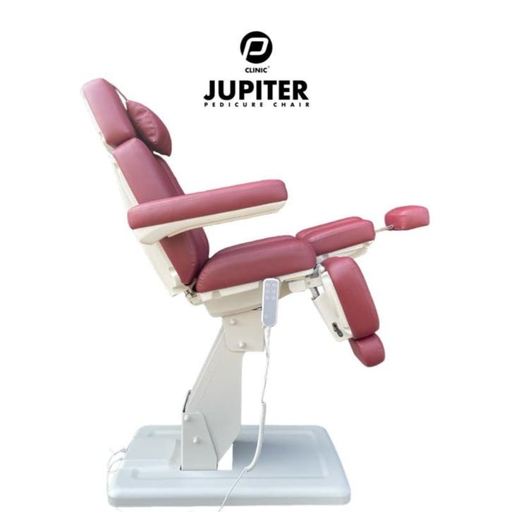 Pedicure Behandelstoel Jupiter Bordeaux Rood met 3 motoren, Electroménager, Équipement de Soins personnels, Envoi
