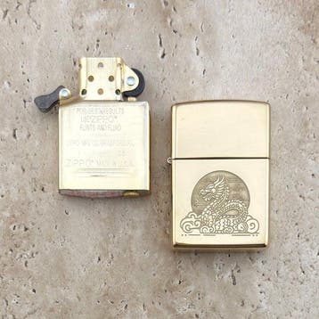 Zippo - Golden Dragon Engraved Design - Zonder minimumprijs