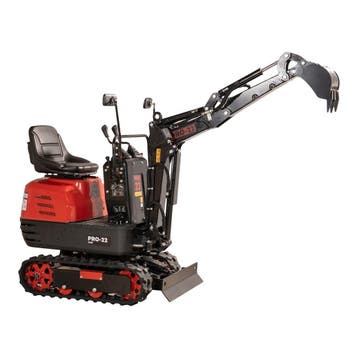 PRO-22 G600 Minigraver - Benzine - Gewicht 562 kg - 9 pk