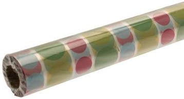 Cellofaan bloemenfolie disco dots film 750 mm x 20 m, Nieuw
