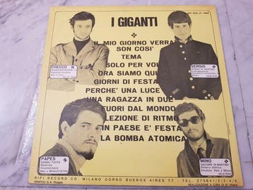 i giganti - same - LP - Premier pressage - 1966