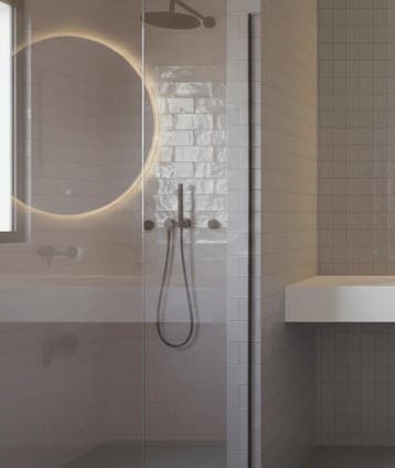 Wandtegel Equipe Trendy Handvorm Perla Grijs Glans 6,5x13, Nieuw, Minder dan 20 cm, 10 m² of meer, Wandtegels
