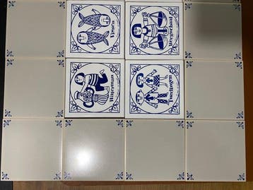 Tegel (32) - horoscooptegelset – 12 - SAIME - 1960-1970 -