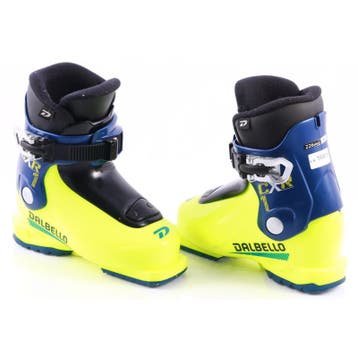 25 25,5 28,5 29 kinder skischoenen DALBELLO CXR 1, yellow/bl, Verzenden, Gebruikt