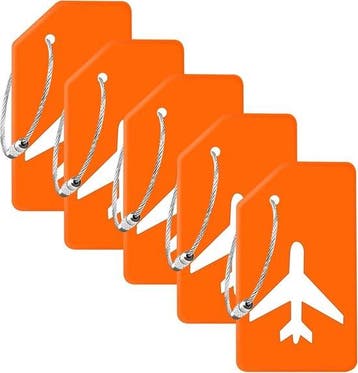 2dekans | EverNeeds Bagagelabels Siliconen – Oranje – 5, Ophalen of Verzenden, Nieuw