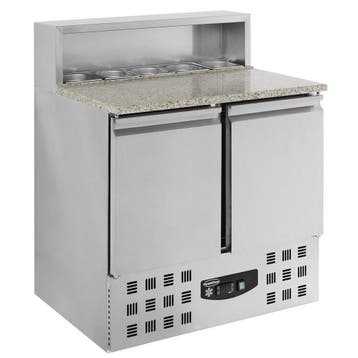 Pizzawerkbank | 230L | 2 Deuren (1/1 GN) | Boven 5x 1/6 GN, Verzenden, Nieuw in verpakking