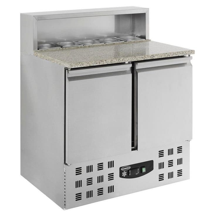 Pizzawerkbank | 230L | 2 Deuren (1/1 GN) | Boven 5x 1/6 GN, Zakelijke goederen, Horeca | Keukenapparatuur, Nieuw in verpakking