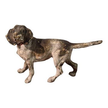 sculptuur, Beagle - 3.5 cm - Koud geverfd brons