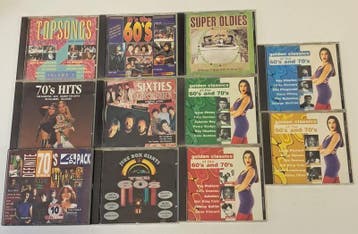 Verzameling van 11 Diverse 60's & 70's CD's, CD & DVD, CD | Pop, Verzenden