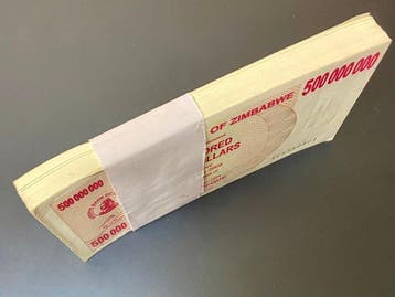 Zimbabwe. - 100 x 500 Million Dollars - 2008 - Pick 60 (Sans