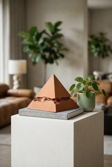 LO Art Studio - Trascent (Pyramid Terracotta version), Antiek en Kunst, Kunst | Designobjecten