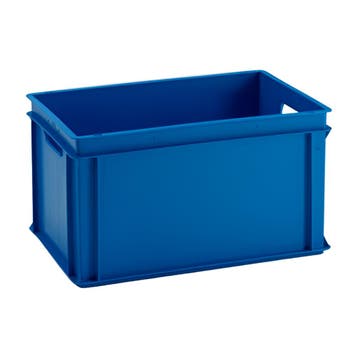 Stapelbak 600x400x320 mm euronorm blauw pp nieuw, Doe-het-zelf en Bouw, Kratten en Dozen, Ophalen of Verzenden, Nieuw