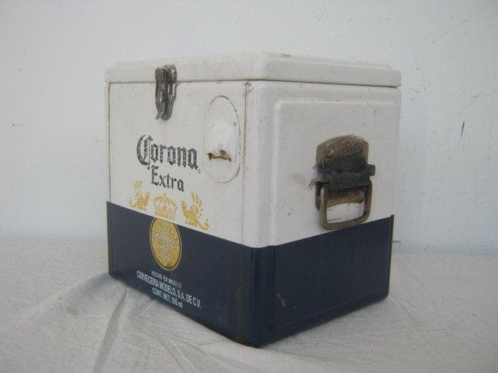 Ijsemmer - 20181120 - IJzer, Emaille - Ghiacciaia Corona, Antiek en Kunst, Antiek | Wandborden en Tegels