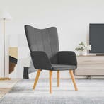 vidaXL Relaxstoel stof donkergrijs, Verzenden
