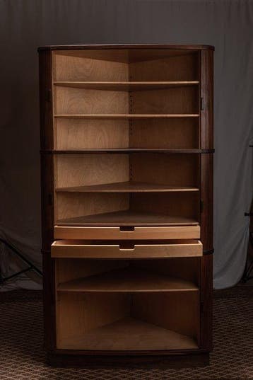 Niels O. Moller - Hoekkast - Teak - Lamellen