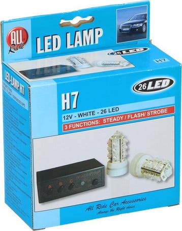 2dekans | All Ride H7 Autolampen - LED - 26 LED- 12 V - Wit, Ophalen of Verzenden, Nieuw