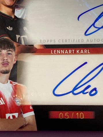 2025/26 Topps Lineage FC Bayern München Lennart Karl / Jamal, Nieuw