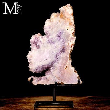 Minerale meesterwerk - Zeldzame roze amethistkwarts-druse -, Verzamelen, Nieuw