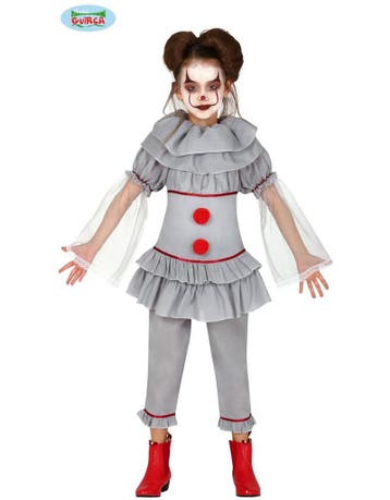 Killer clown meisjes halloween kostuum, Ophalen of Verzenden, Nieuw