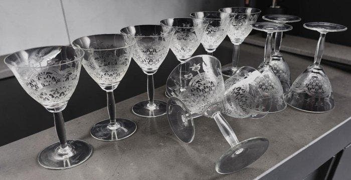 Cristallerie Empoli - Drinkset (11) - Kristal, Antiquités & Art, Antiquités | Meubles | Tables