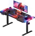 Gaming bureau - Gaming desk - Gaming tafel - 120x60 cm - Zwa, Huis en Inrichting, Bureaus, Verzenden, Nieuw