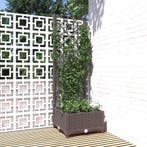 vidaXL Plantenbak met latwerk 40x40x121,5 cm polypropeen, Verzenden, Nieuw